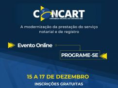 CONCART 2020, sob a organização da Confederação Nacional de Notários e Registradores – CNR